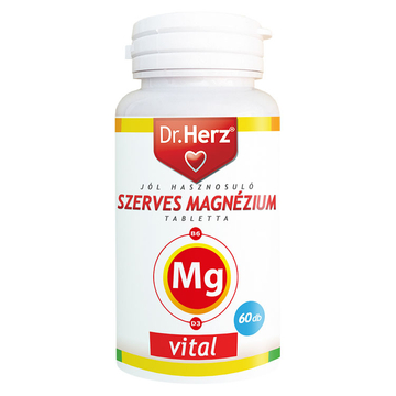 Dr. Herz Szerves Magnézium+B6+D3-vitamin tabletta 60db