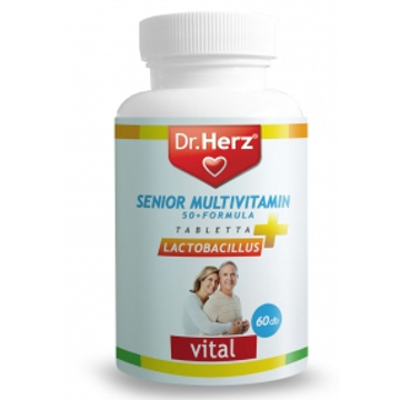 Dr. Herz senior multivitamin 50+ lactobacillus tabletta 60db