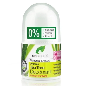 Dr. Organic golyós dezodor bio teafa 50ml