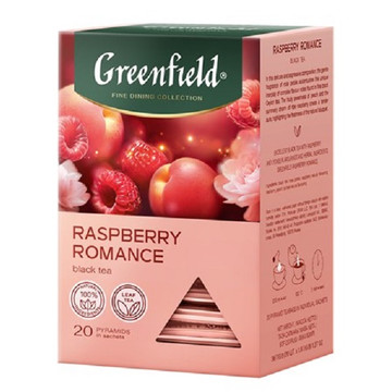GREENFIELD Rasberry Romance piramis tea 20 filter
