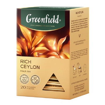 GREENFIELD Rich Ceylon piramis tea 20x2 g