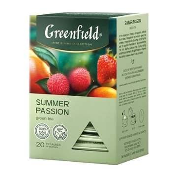 Greenfield Summer Passion piramis zöld tea 20 filter