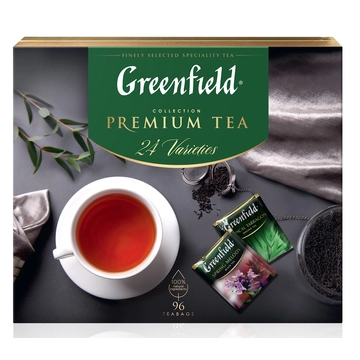Greenfield tea válogatás díszdobozban 24x4 filter