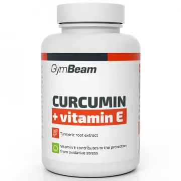 GymBeam Kurkumin+E-vitamin tabletta 90db