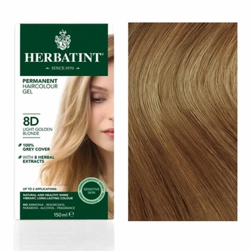 Herbatint 8D arany világos szőke hajfesték 150 ml