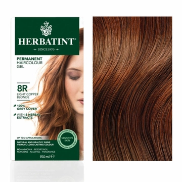Herbatint 8R réz világos szőke hajfesték 150 ml