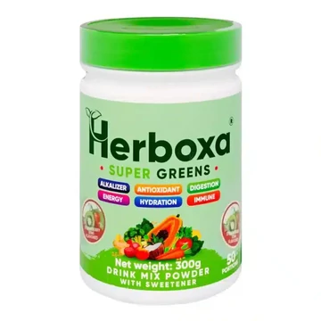 Herboxa Super Greens eper-kiwi ízben 300g