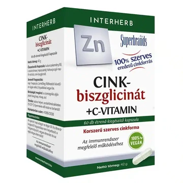 Interherb Cink-biszglicinát+C-vitamin kapszula 60db