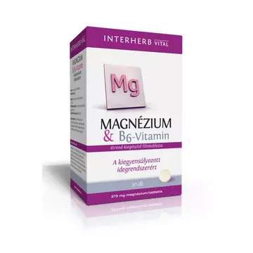 Interherb magnézium+B6-vitamin tabletta 30db