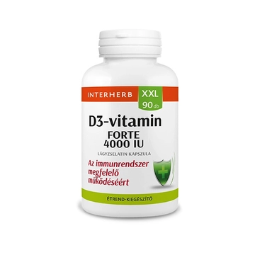 Interherb XXL D3-vitamin forte 4000IU kapszula 90db