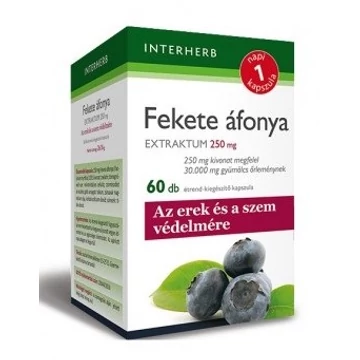 Interherb napi 1 fekete áfonya kapszula 60db