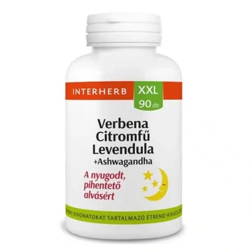 Interherb XXL Verbena+Citromfű+Levendula+Ashwagandha tabletta 90db