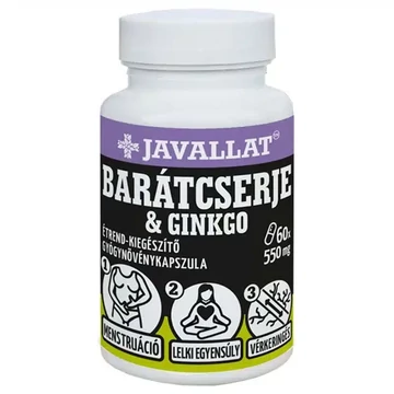 Javallat Barátcserje és Ginkgo kapszula 60db