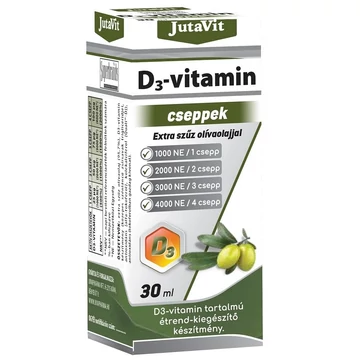 JutaVit D3-vitamin 1000NE cseppek extra szűz olivaolajjal 30ml