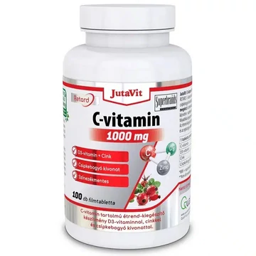 Jutavit C-vitamin+d3+cink 1000 mg tabletta 100 db