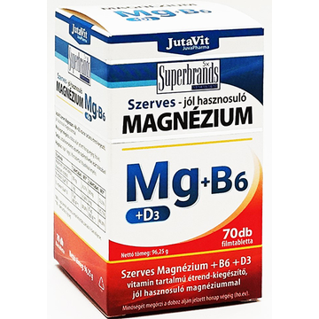Jutavit Szerves magnézium + B6 + D3 tabletta 70 db