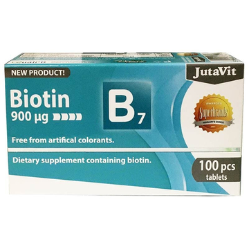JutaVit Biotin - B7-vitamin tabletta 100db