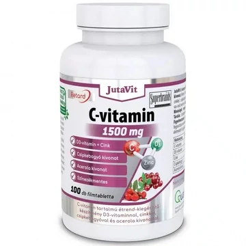 Jutavit C-vitamin 1500mg + D3 + Cink tabletta 100db