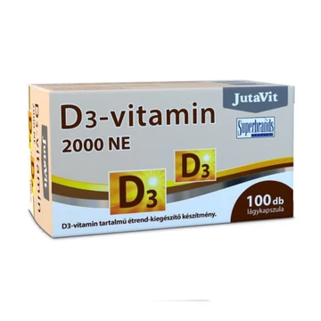 JutaVit D3-vitamin 2000NE lágyzselatin kapszula 100db