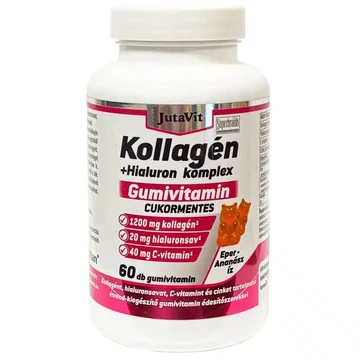 JutaVit Kollagén Komplex cukormentes gumivitamin 60db