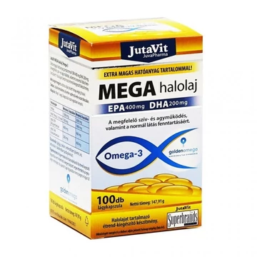 Jutavit Mega halolaj Omega-3 lágyzselatin kapszula 100db