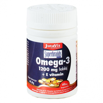 Jutavit omega-3+E vitamin kapszula 40db