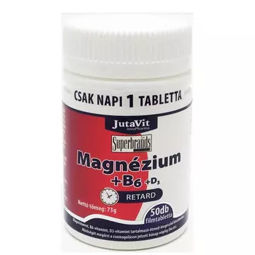 Jutavit Magnézium + B6 + D3-vitamin filmtabletta 50db