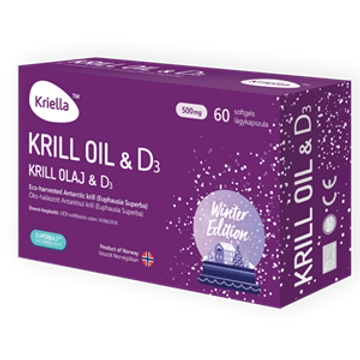 Kriella krill olaj D3 vitaminnal 60 db