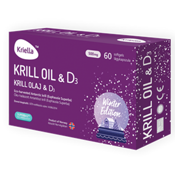 Kriella krill olaj D3 vitaminnal 60 db
