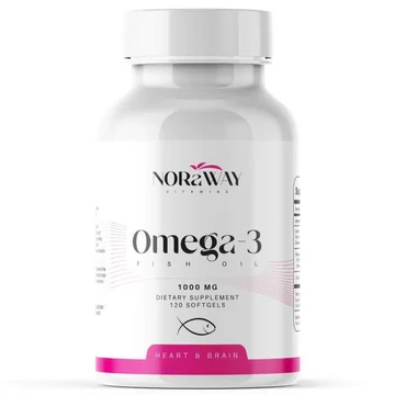 NORaWAY Omega-3 halolaj lágyzselatin kapszula 120db