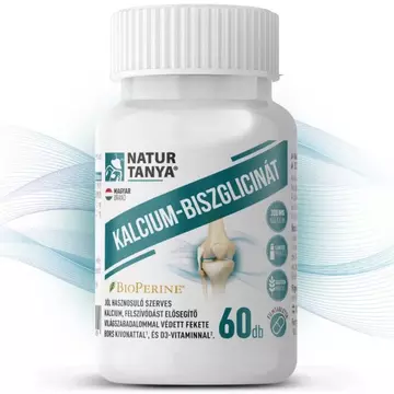 Natur Tanya Kalcium-Biszglicinát + BioPerine + D3 kapszula 60db