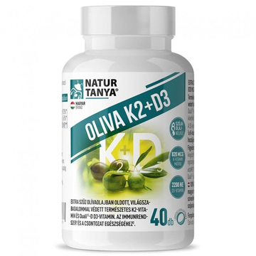 Natur Tanya Oliva K2+D3 vitamin kapszula 40db