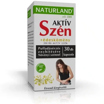 Naturland aktív szén kapszula 30db