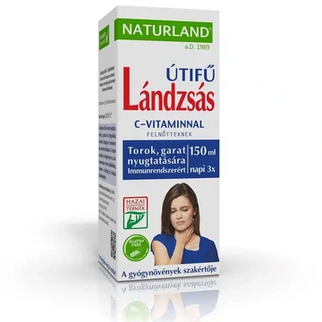 Naturland Lándzsás útifű szirup + C-vitamin felnőtt 150ml