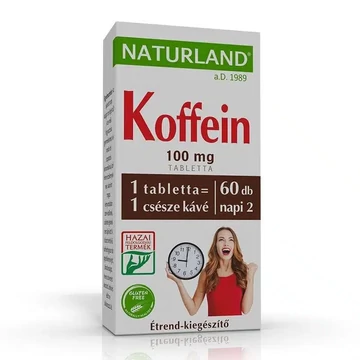 NATURLAND KOFFEIN TABLETTA 60 DB