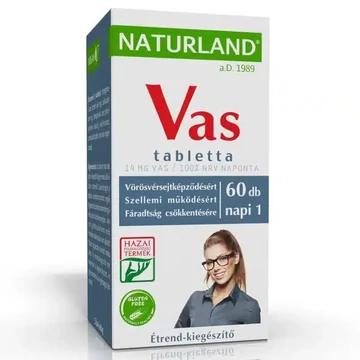 Naturland vas tabletta 60 db
