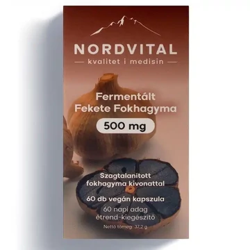 Nordvital Fermentált Fekete Fokhagyma kapszula 60db