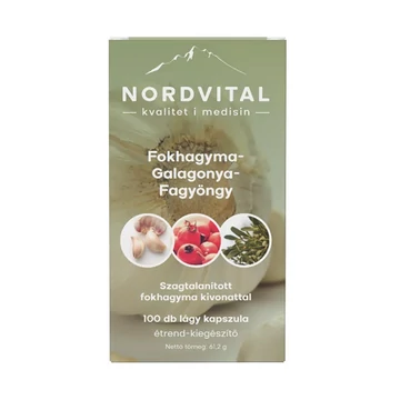 Nordvital Fokhagyma-Galagonya-Fagyöngy kapszula 100db