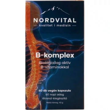 Nordvital B-komplex vegán kapszula 60db