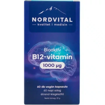 Nordvital B12-vitamin vegán kapszula 60db