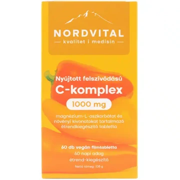 Nordvital C-vitamin 1000mg komplex Retard tabletta 60db