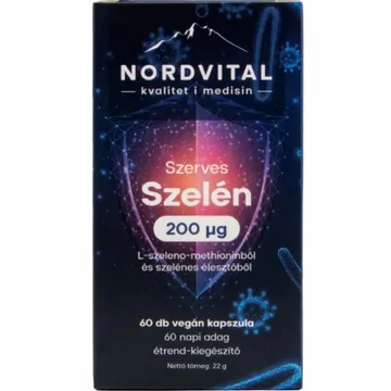 Nordvital Szerves Szelén vegán kapszula 60db 
