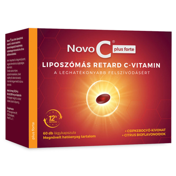 Novo C Plus FORTE liposzómás RETARD C-vitamin gélkapszula 60db