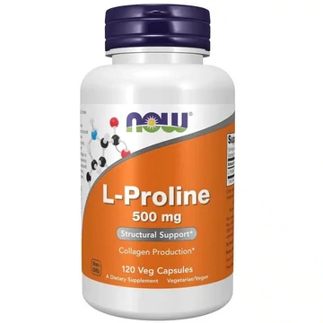 NOW L-Proline 500 mg vegán kapszula 120 db