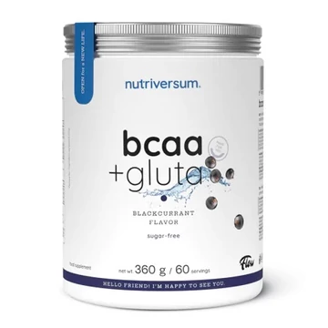 Nutriversum BCAA+GLUTA sugar free feketeribizli 360g
