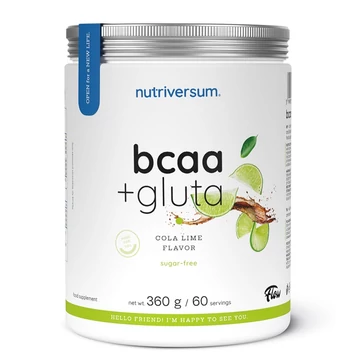 Nutriversum BCAA+GLUTA sugar free Cola-Lime 360g