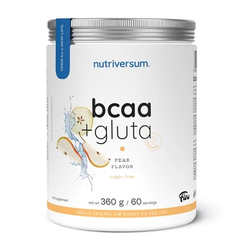 Nutriversum BCAA+GLUTA Sugar free körte 360g