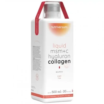 Nutriversum MSM+C Hyaluron Collagen Liquid mangó 500ml