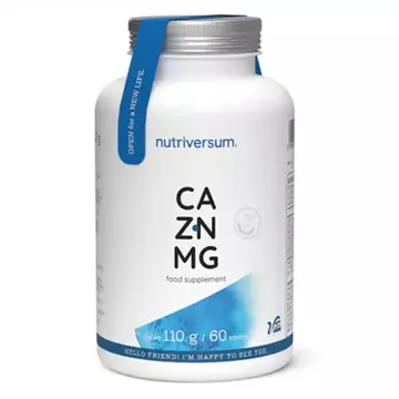 Nutriversum CA-ZN-MG – Kalcium, Cink, Magnézium tabletta 60db
