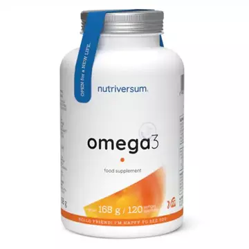 Nutriversum Omega-3 Halolaj lágyzselatin kapszula 120db